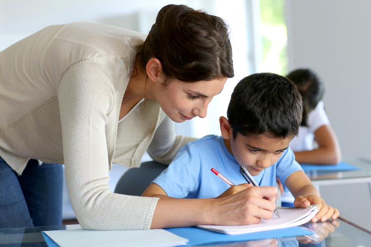 SEMH student receiving assistance from teacher